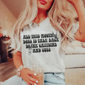 All This Mouth Does Is Talk Back Drink Caffeine And Cuss Tee