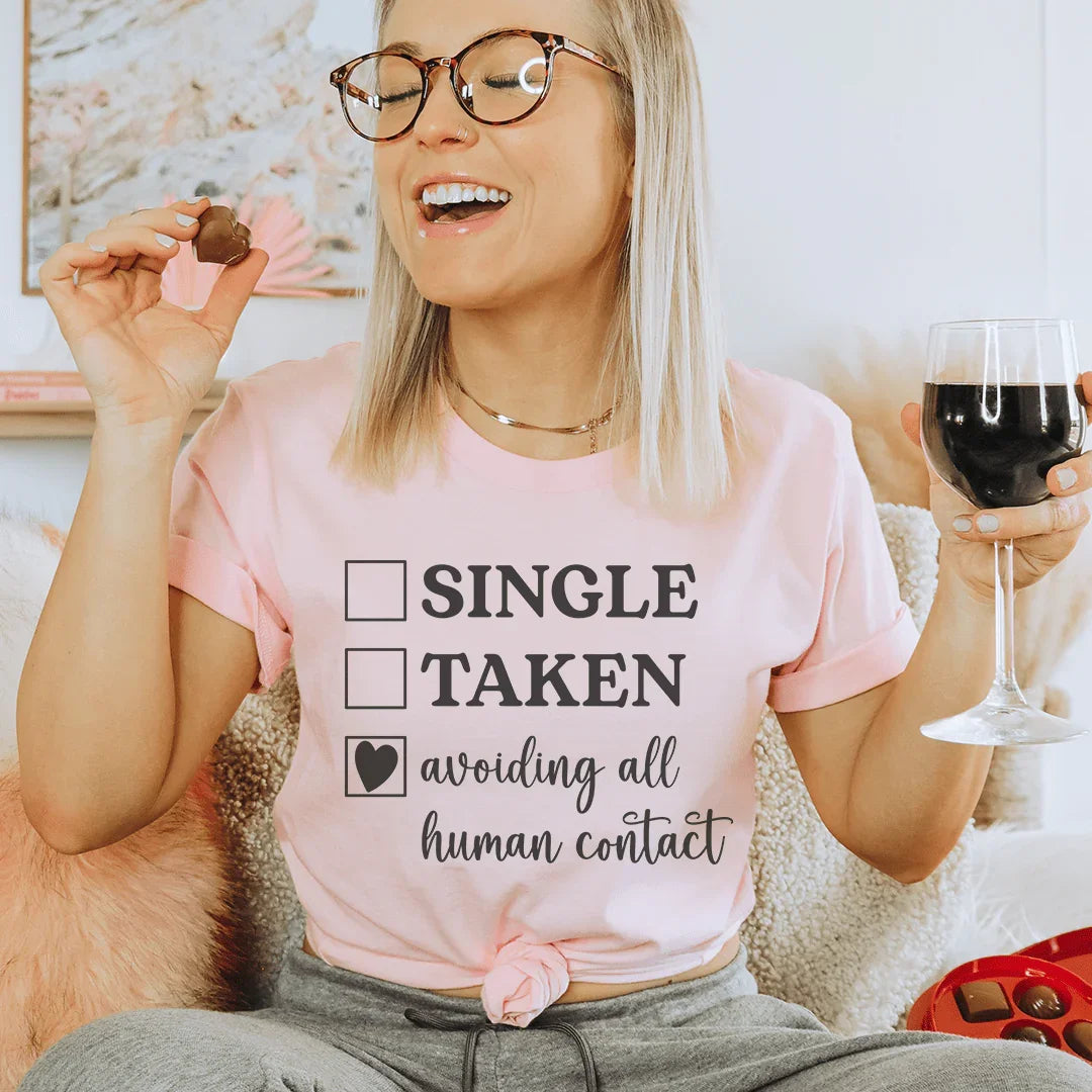 Avoiding All Human Contact Tee