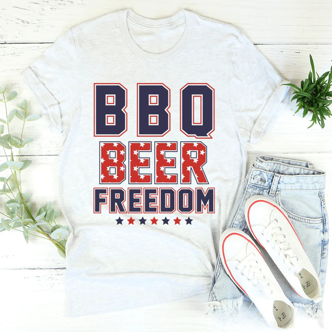 BBQ Beer Freedom Tee