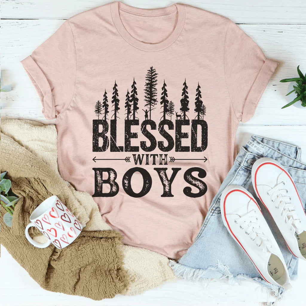 Blessed With Boys Tee