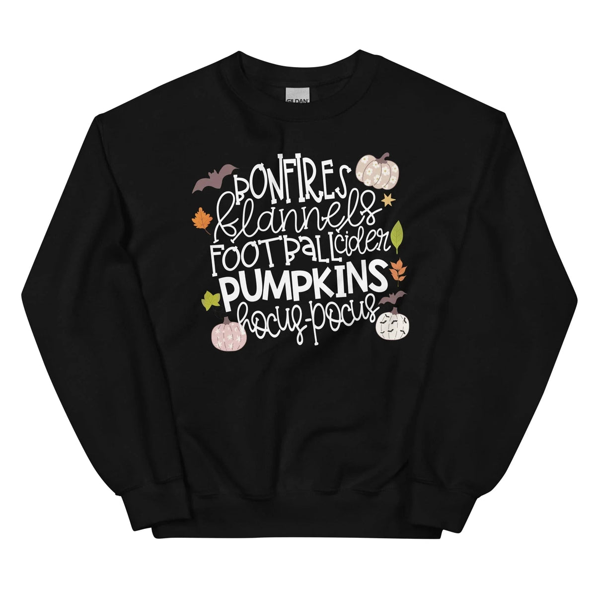 Bonfires Flannels Football Cider Pumpkins Hocus Pocus Sweatshirt
