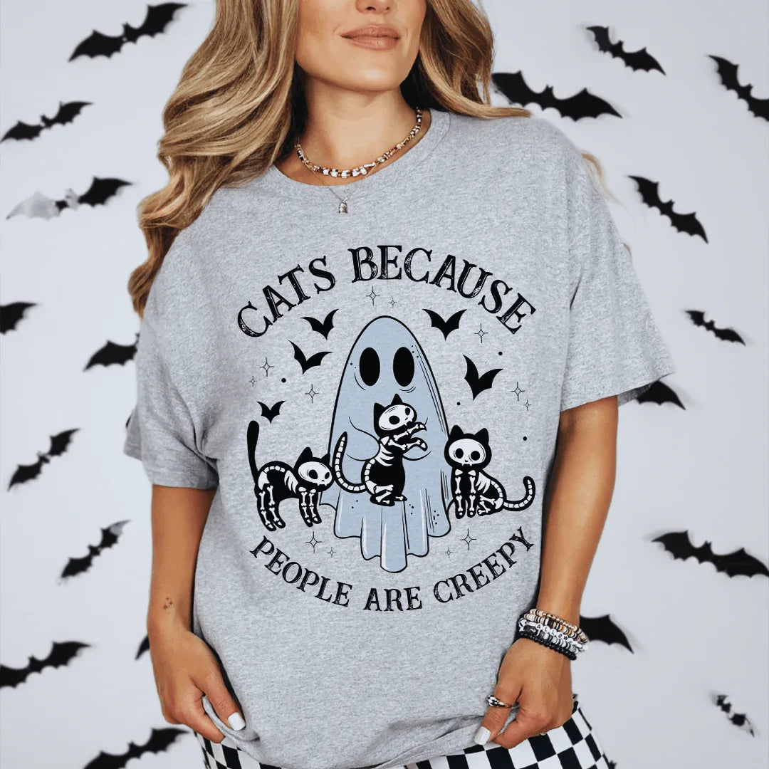 Cats Because People Are Creepy Tee