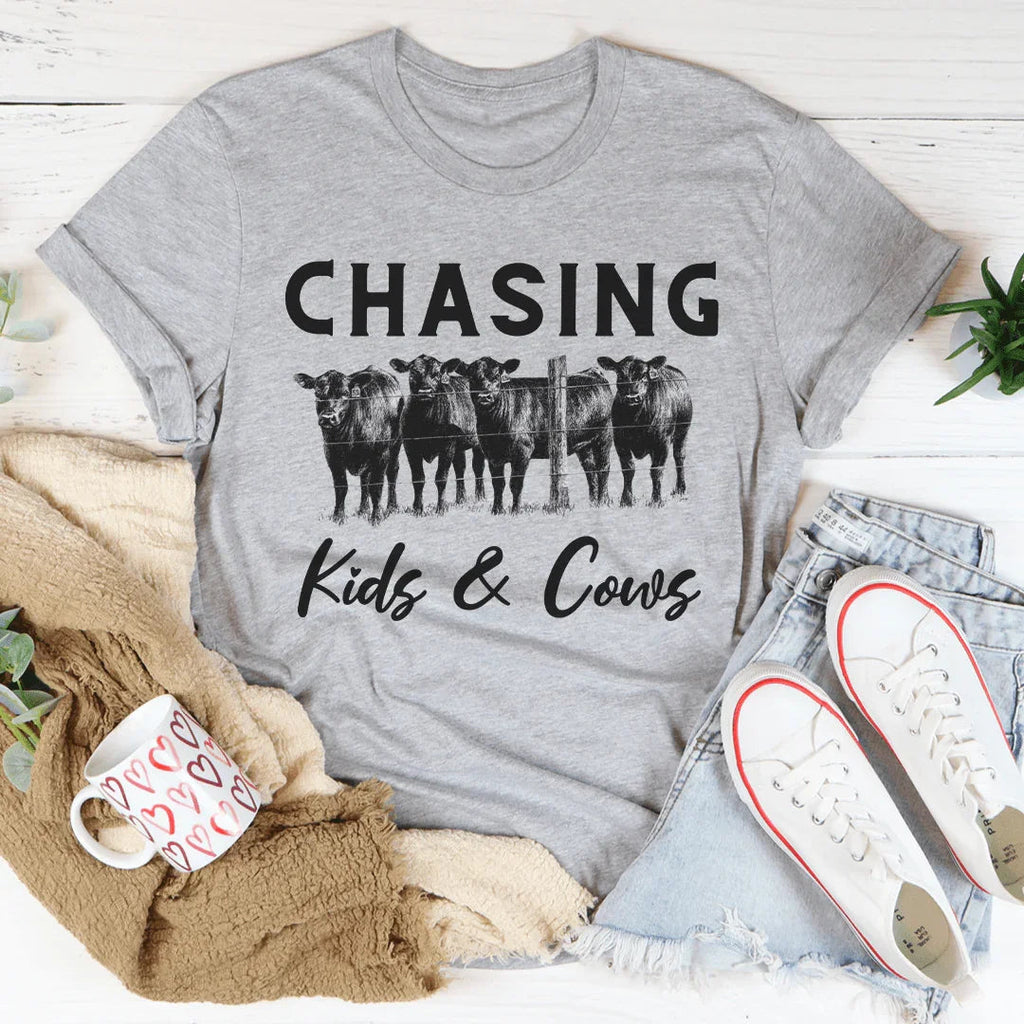 Chasing Kids & Cows Tee