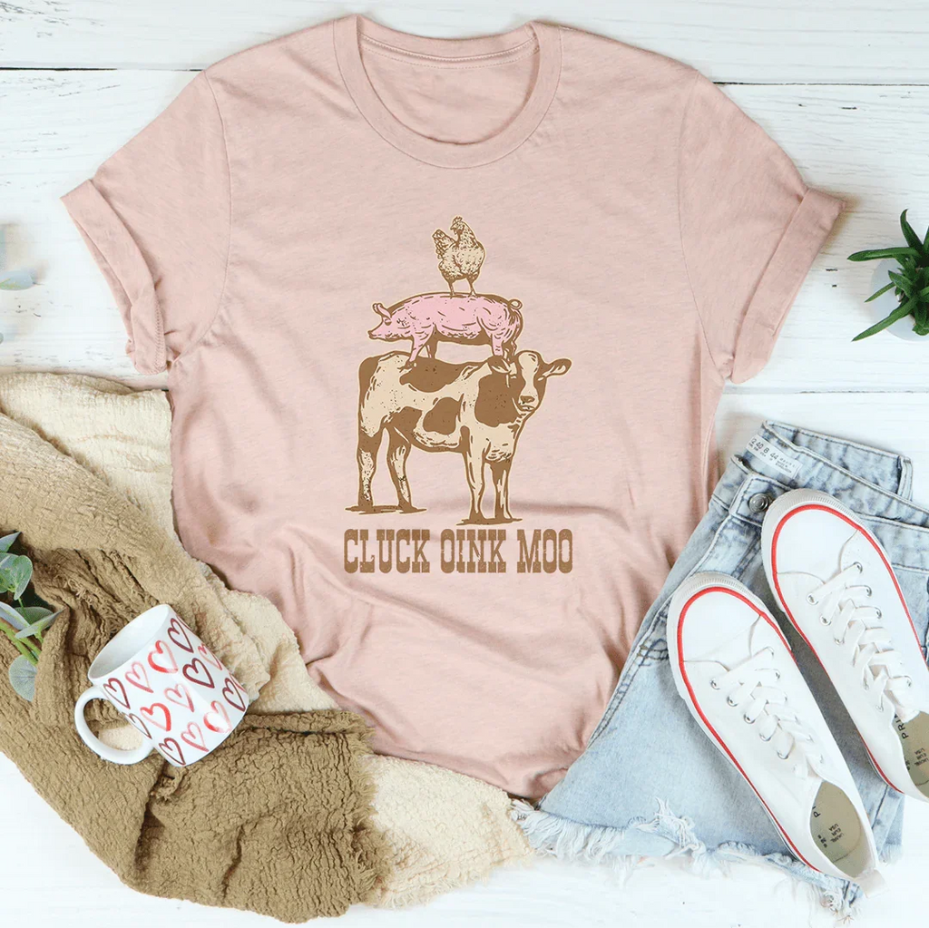 Cluck Oink Moo Tee