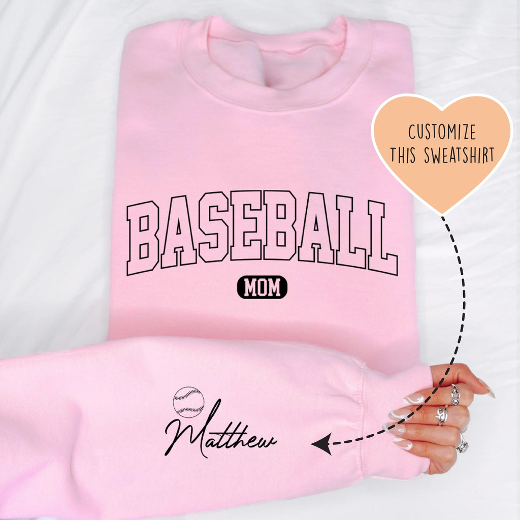 Custom Baseball Mom Sweatshirt