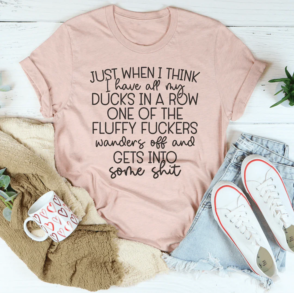 Ducks In A Row Tee