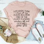 Ducks In A Row Tee