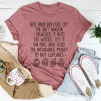 I Fall Off The Diet Wagon Tee