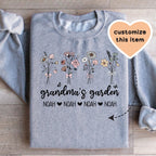 Personalized Grandma's Garden Sweatshirt