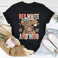 Red White And Moo Tee