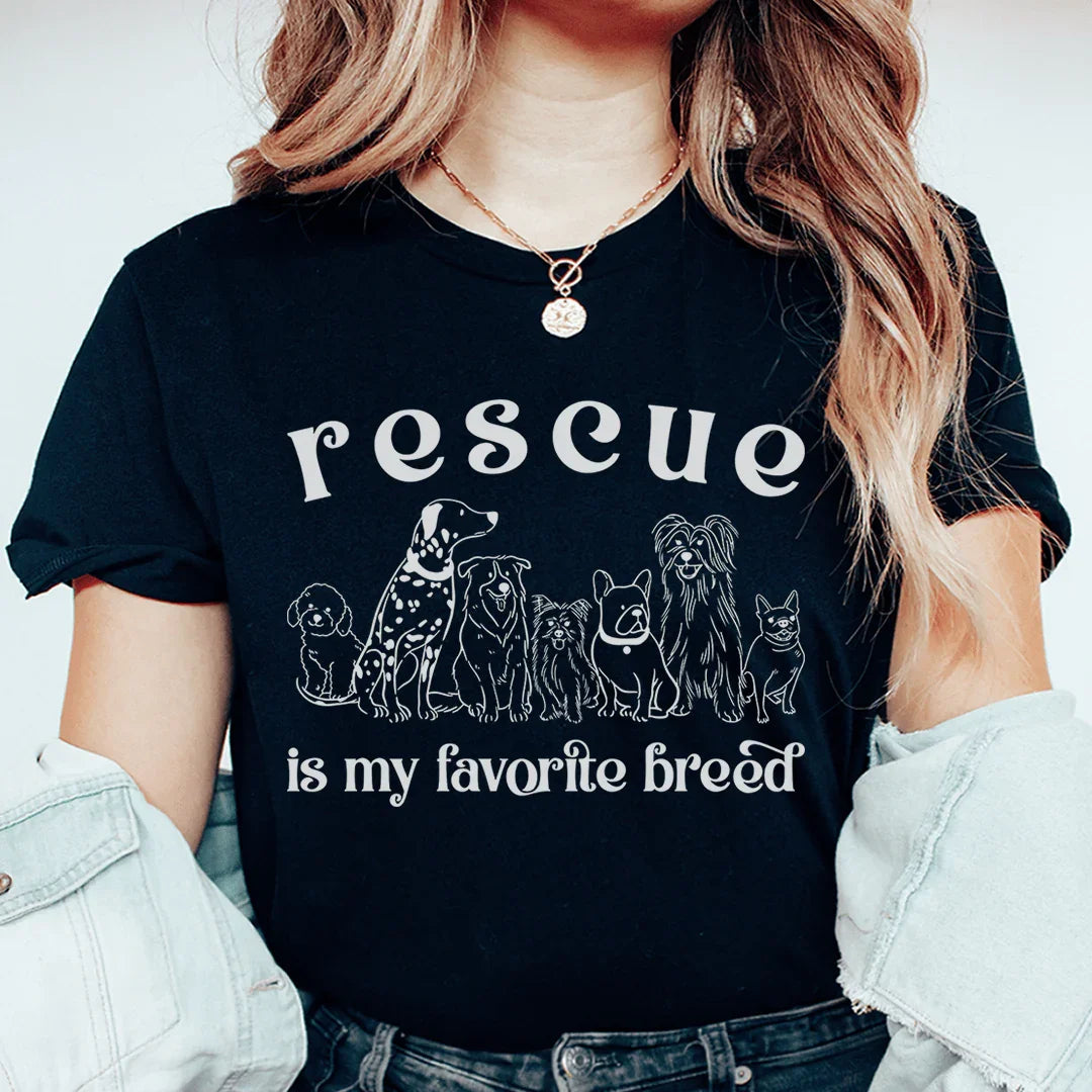 Rescue Is My Favorite Breed Tee