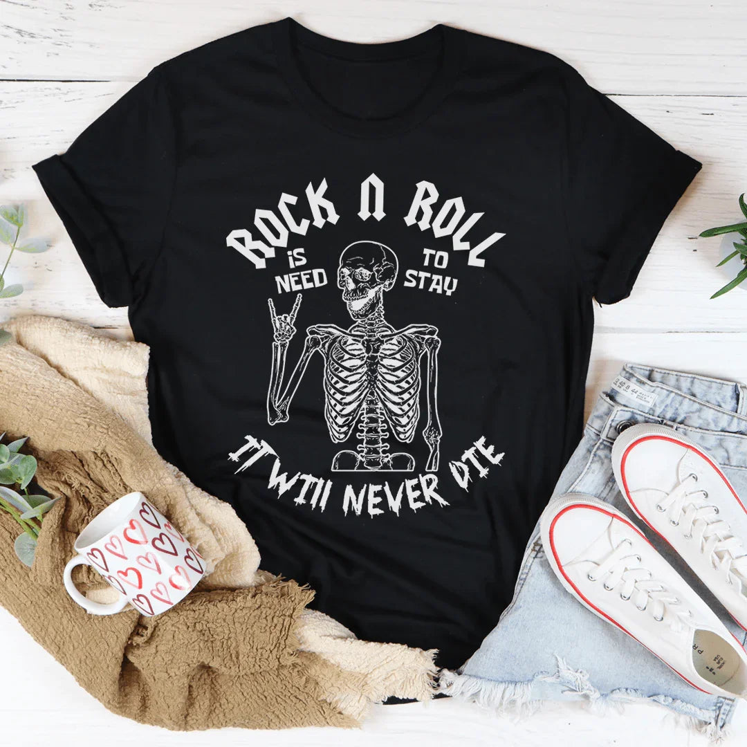 Rock N Roll Skeleton Tee