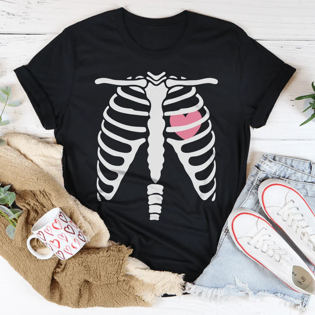 Skeleton With Heart Tee