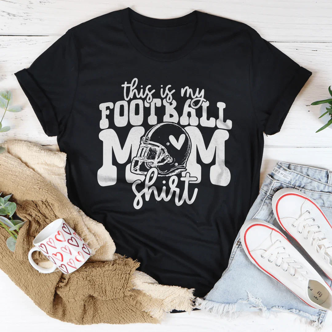 This Is My Football Mom Shirt Tee