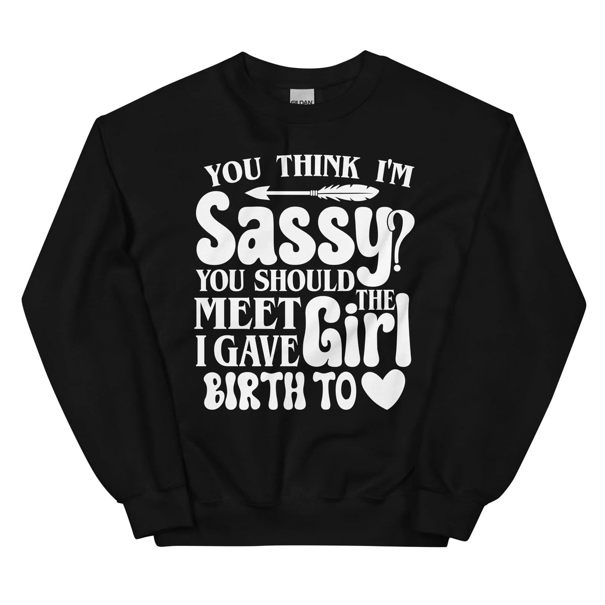 You Think I'm Sassy You Should Meet The Girl I Gave Birth To Sweatshirt